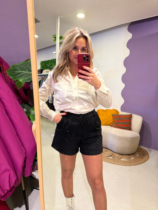 Yelena shorts black glitter