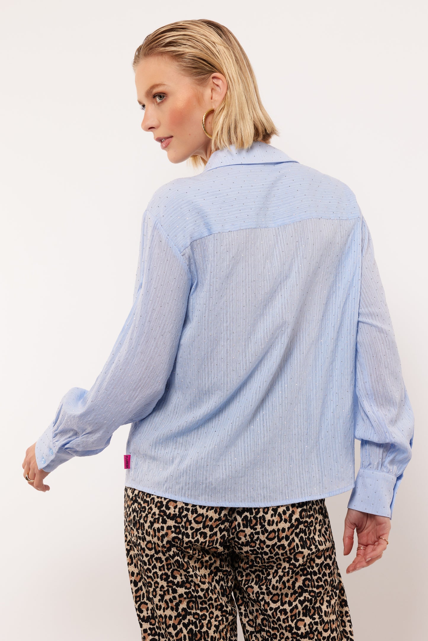 Peony blouse - Ice blue