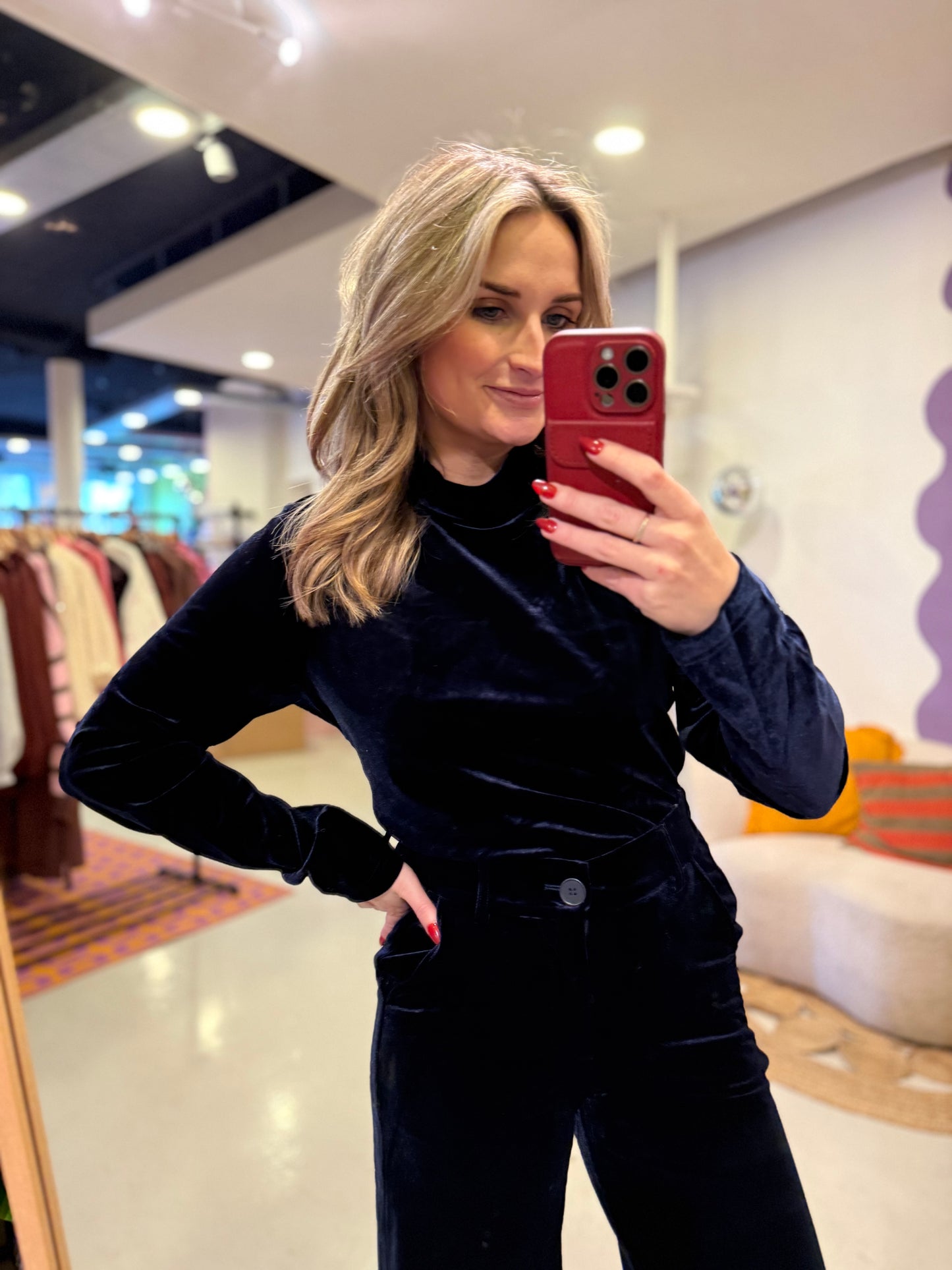 Ylana top midnight blue