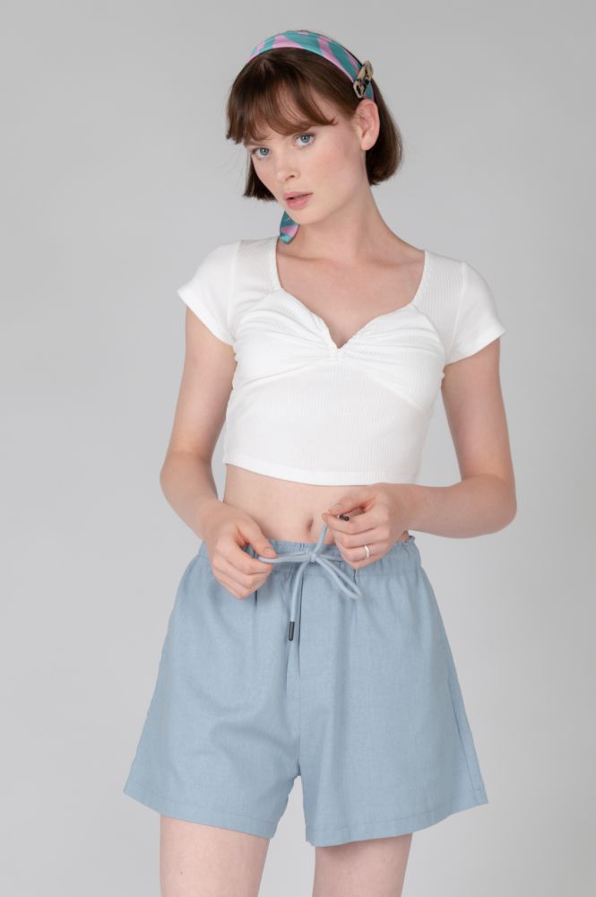 Crop top wit