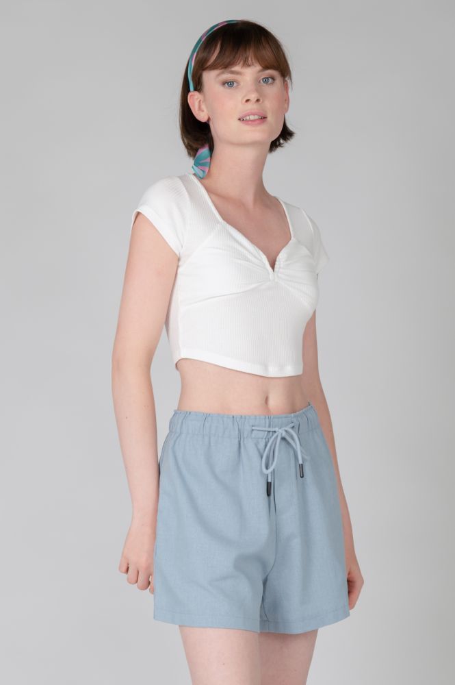 Crop top wit