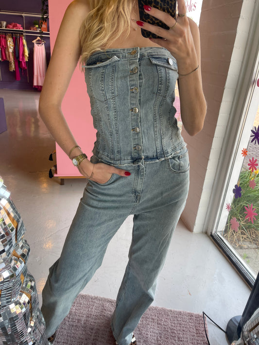 Denim jumpsuit