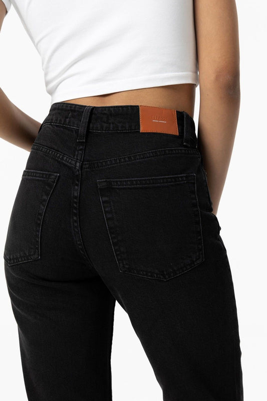 High wasted jeans AMY straight black 57