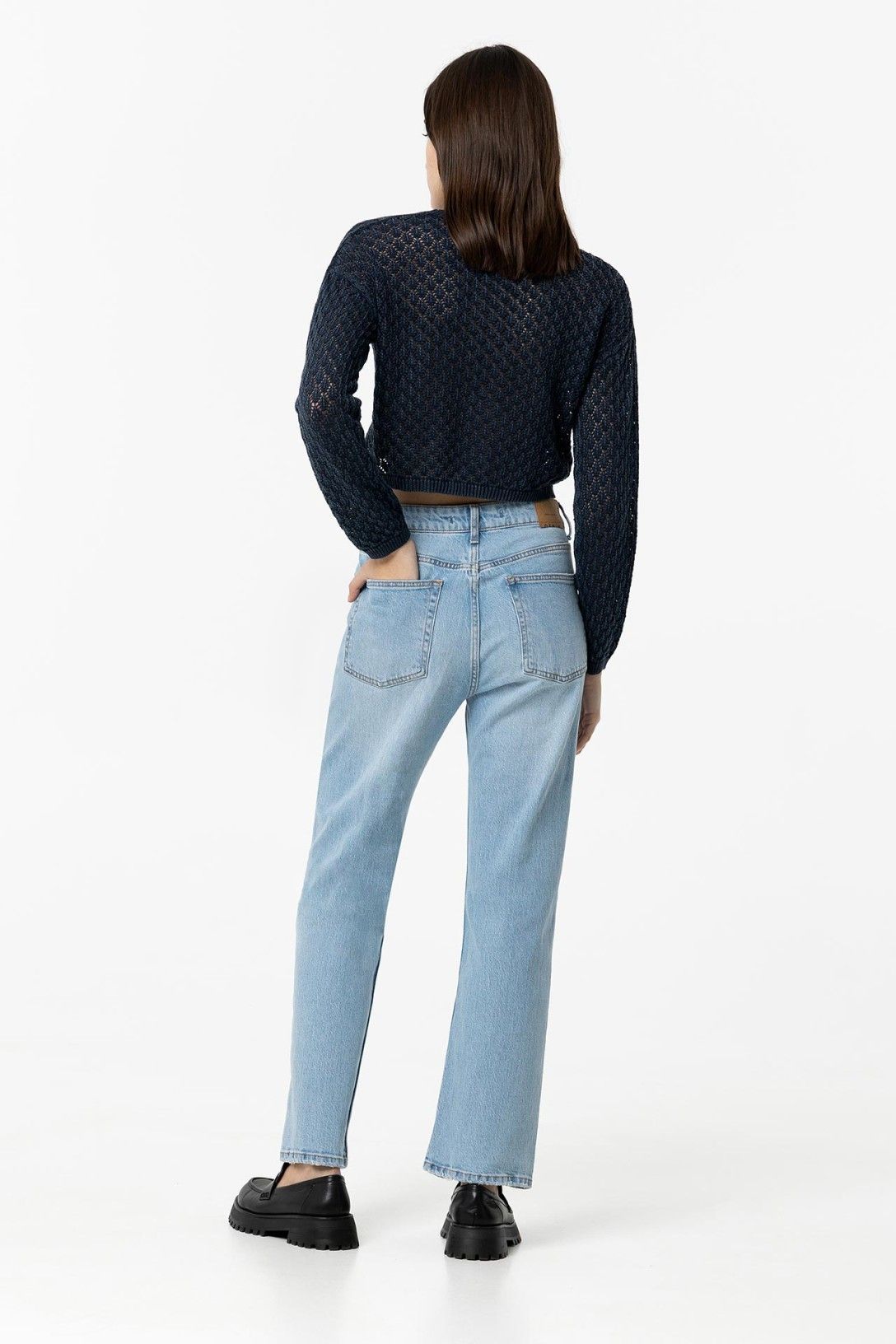 High wasted jeans AMY straight blue 55