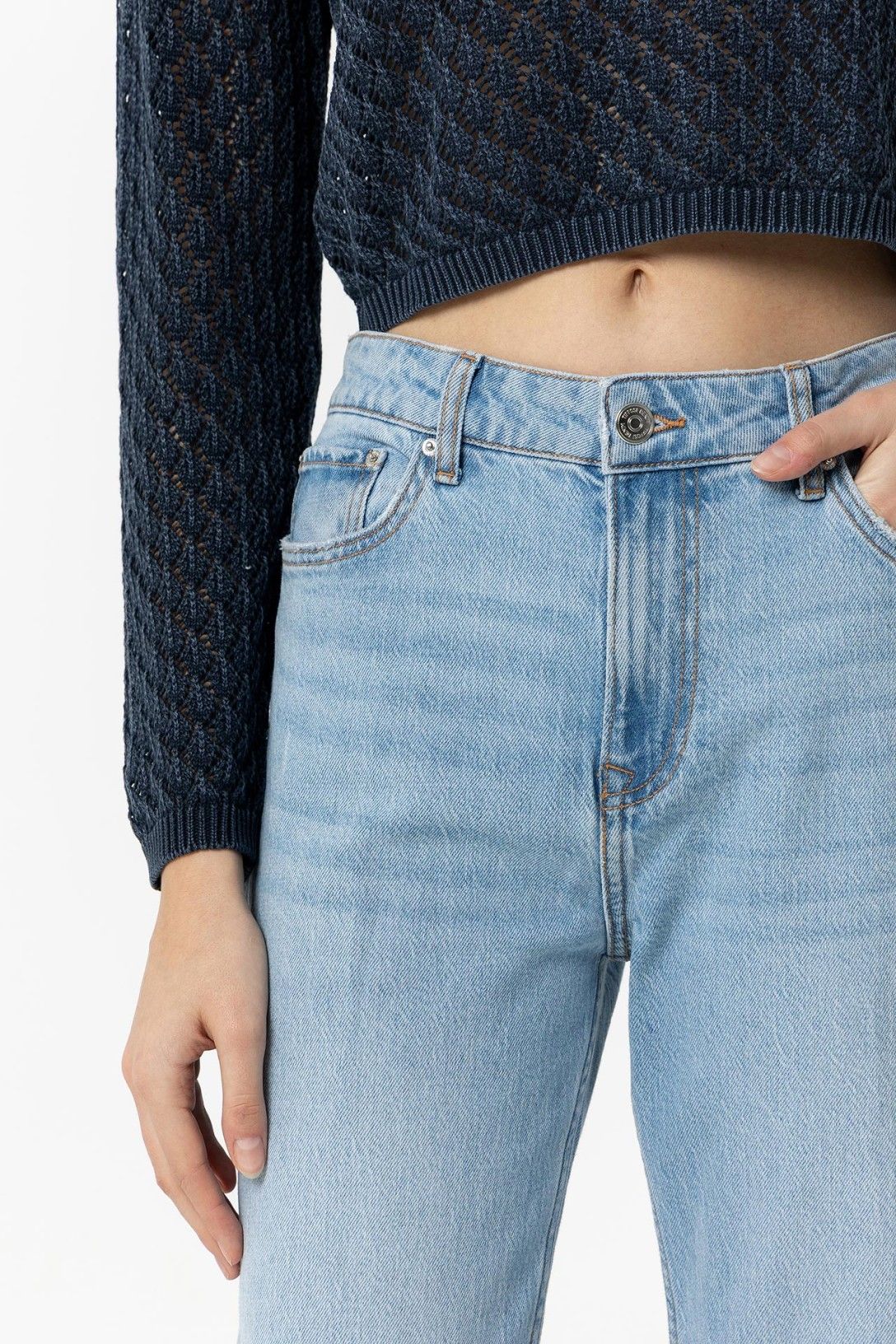 High wasted jeans AMY straight blue 55