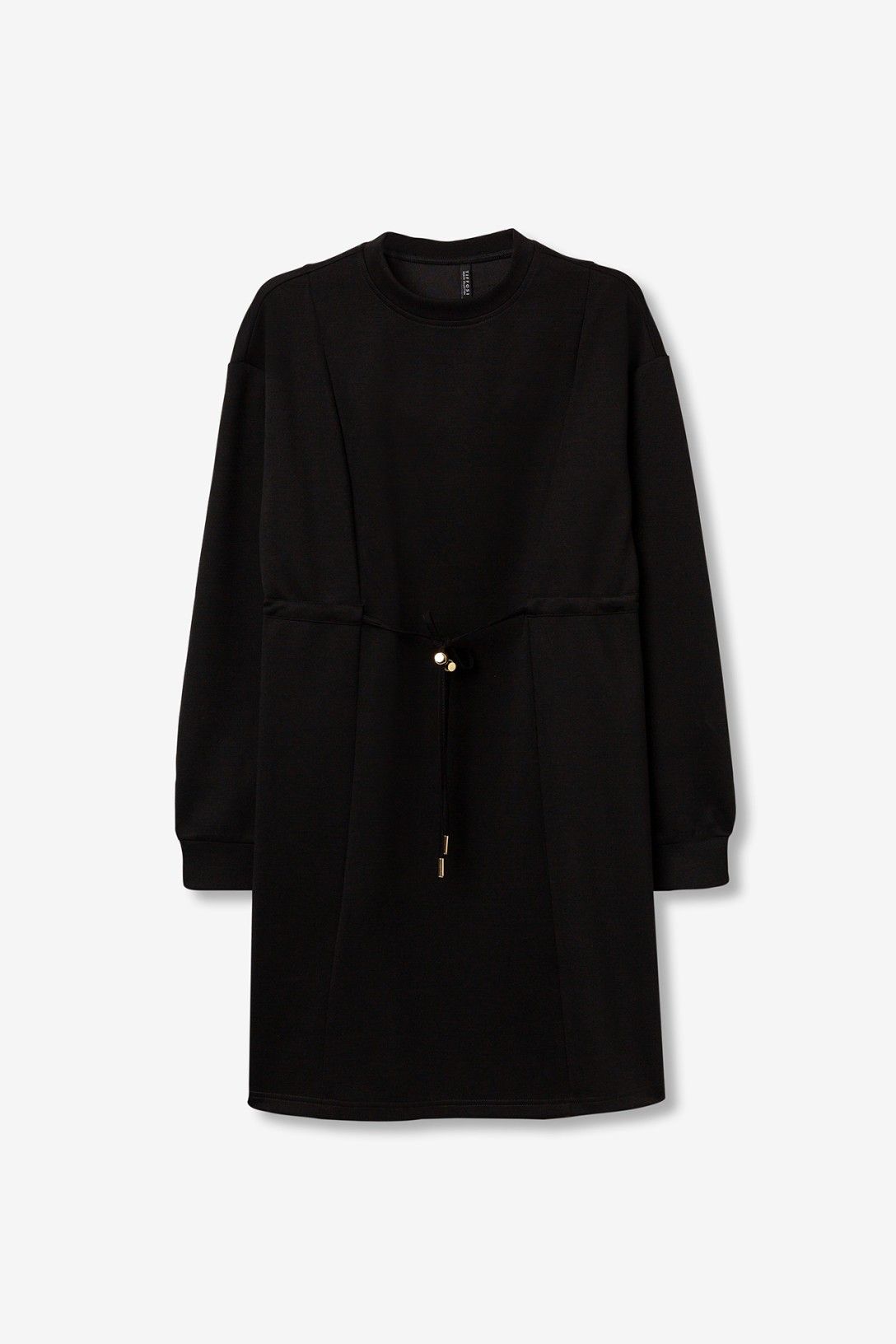 Korte jurk met koorddetail pepper