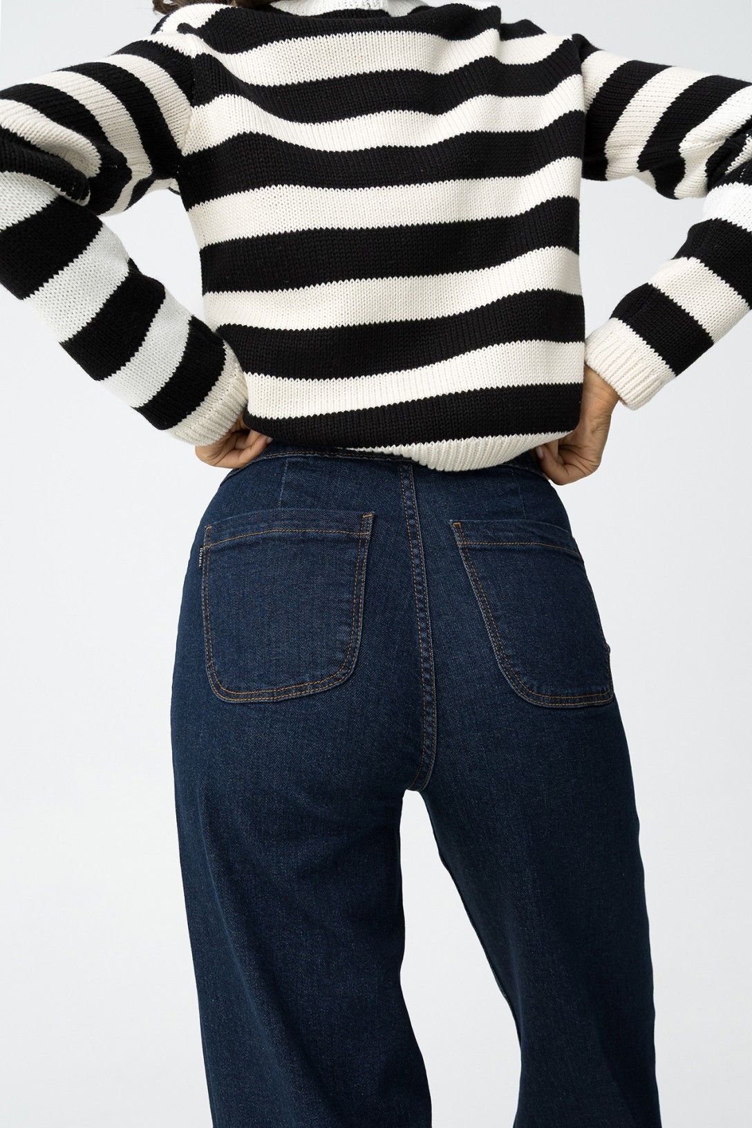 High wasted jeans Olivia dark blue