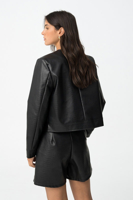 Kort jasje croc print