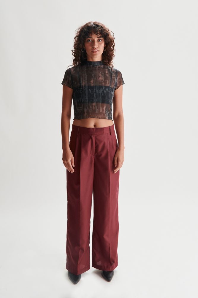 Pantalon bordeaux