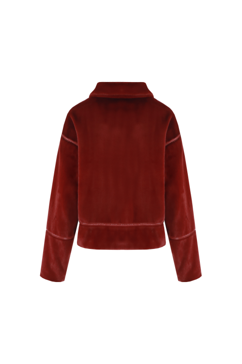 Joey coat wine red