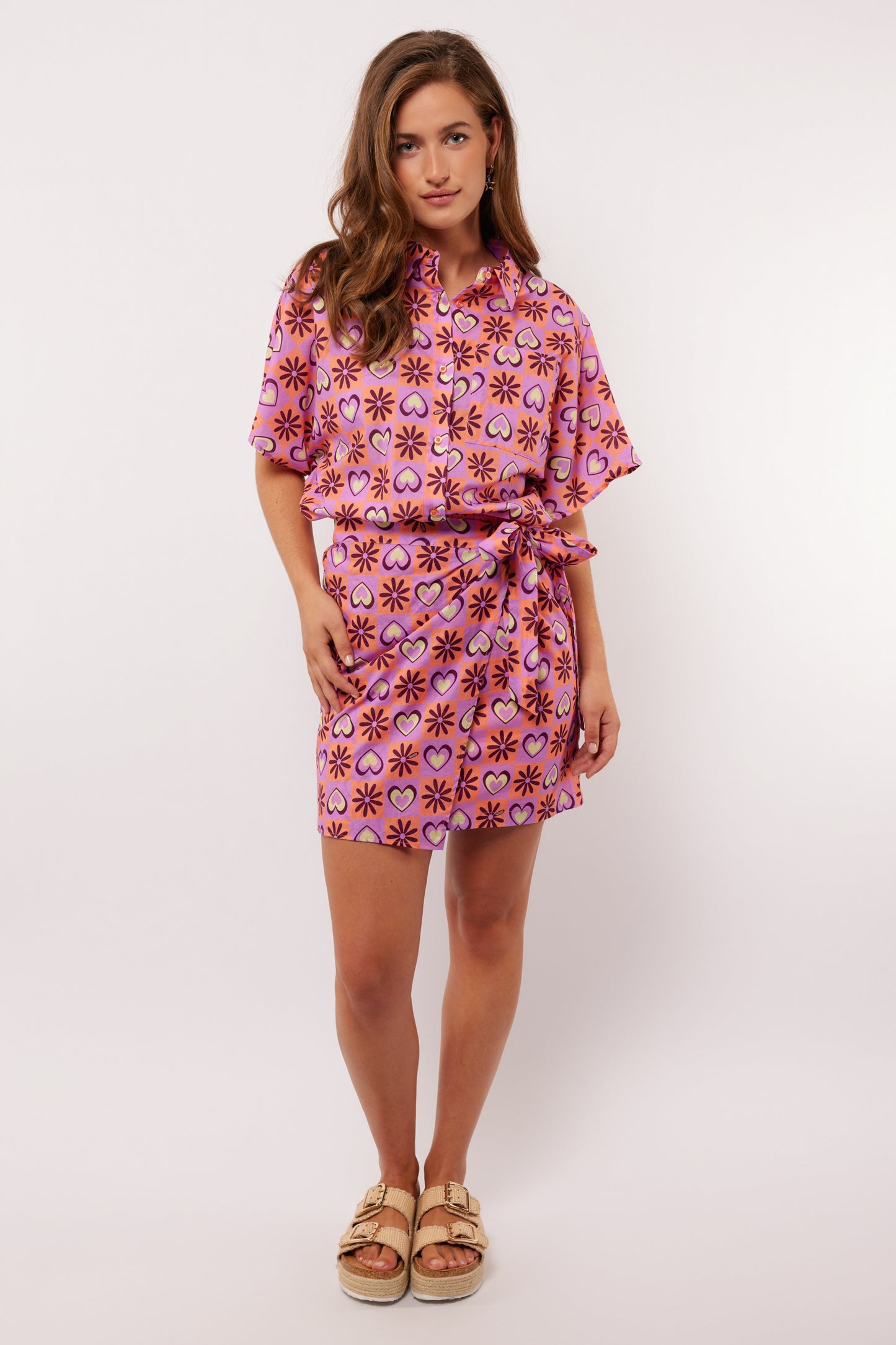 Livinia skirt flower peach pale plum