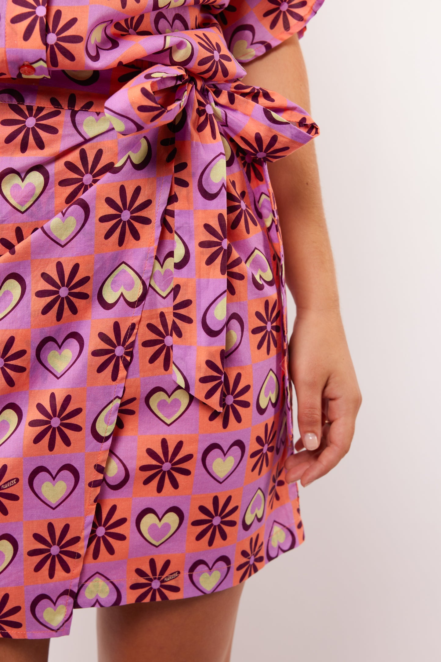 Livinia skirt flower peach pale plum