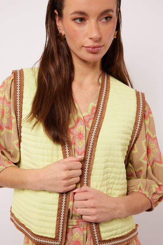 Danica gilet lime