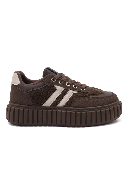 Teddy sneakers plateau zool bruin