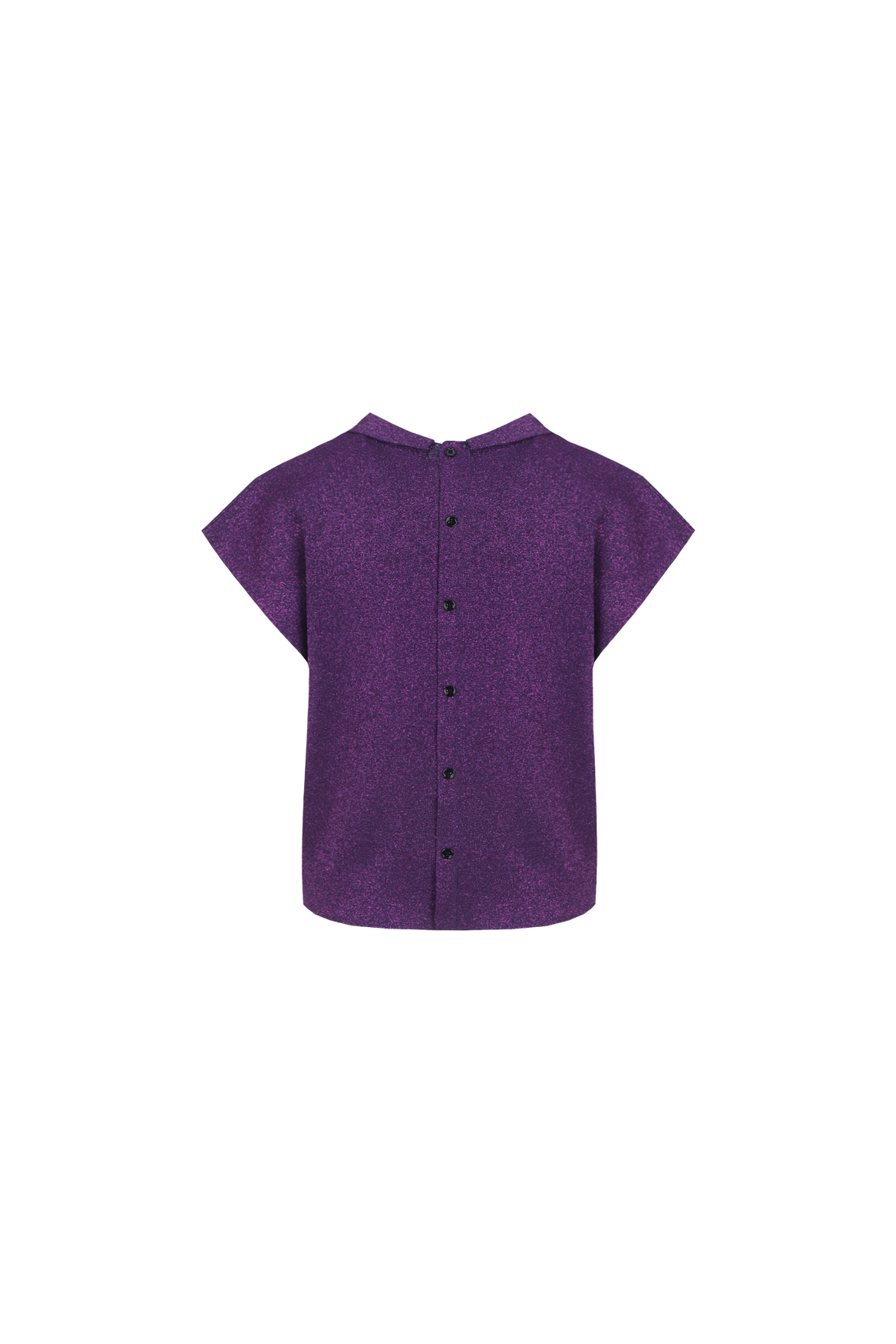 Polo top purple lurex
