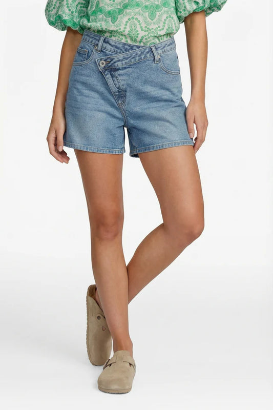 Gwenn short denim mid blue