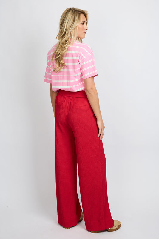 Leslie pants red
