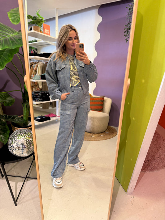 Lieke pants crisp blue