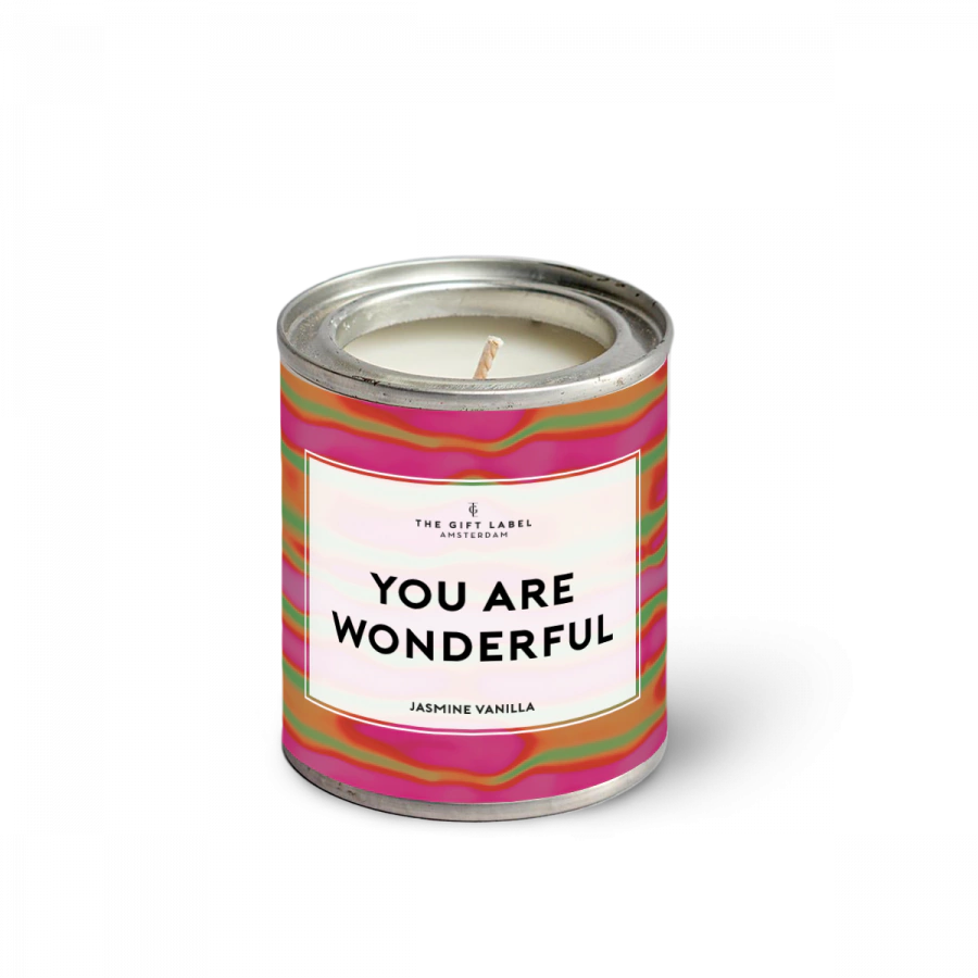 Mini kaars candle tin you are wonderful
