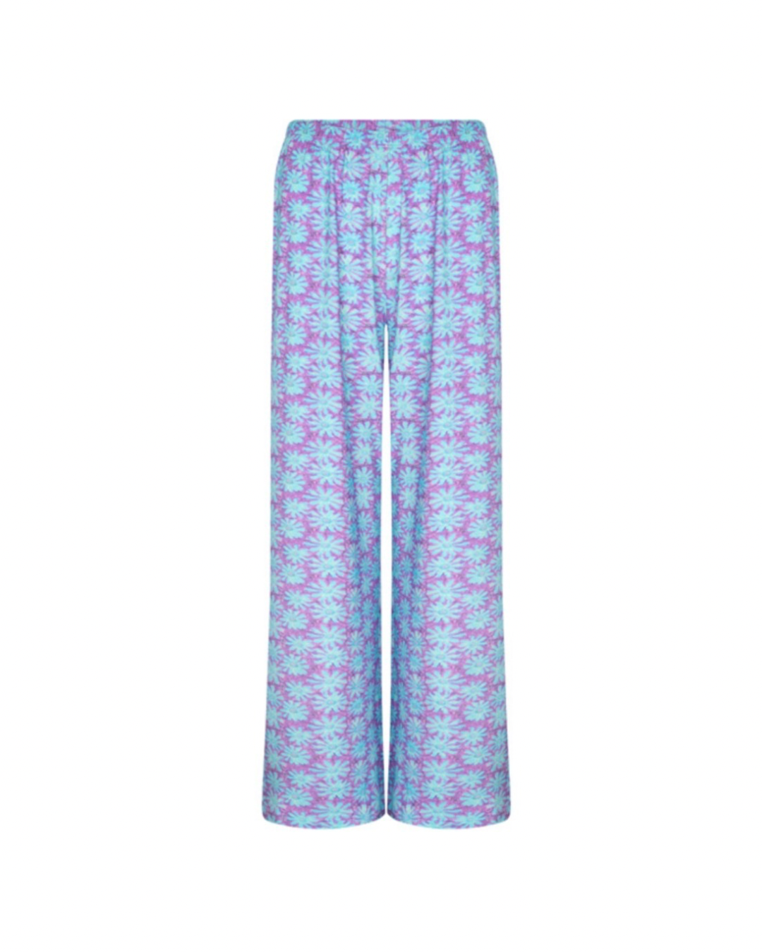 Pants Mara turquoise flower
