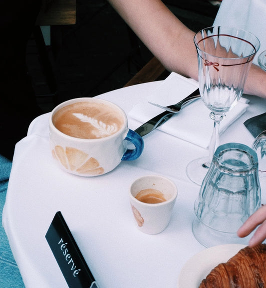 Croissant cappuchino mug