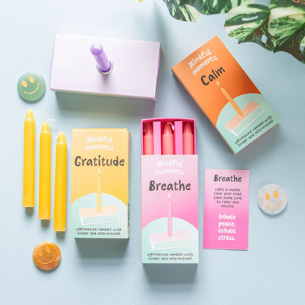 Breathe (Adem) affirmatie kaarsen