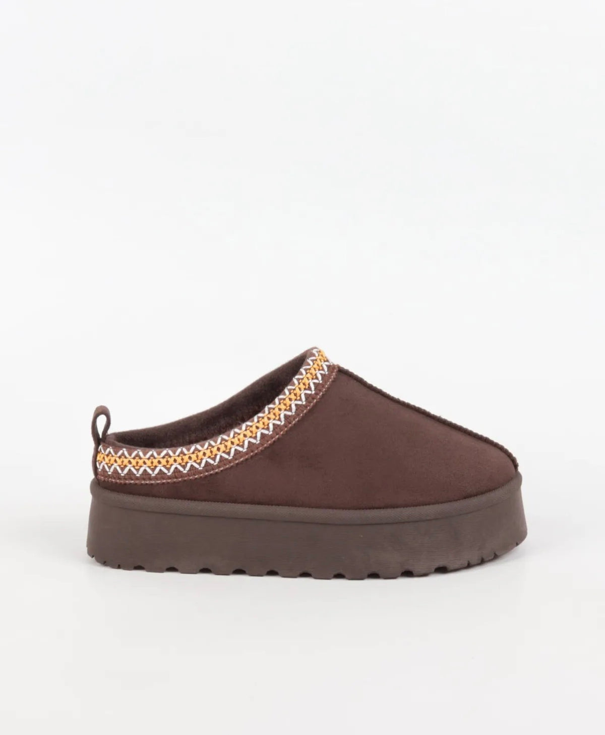 Pre-order* Zachte sloffen met bies bruin