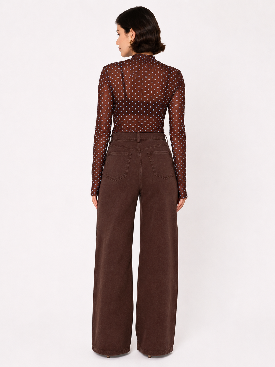 Bruine studs jeans