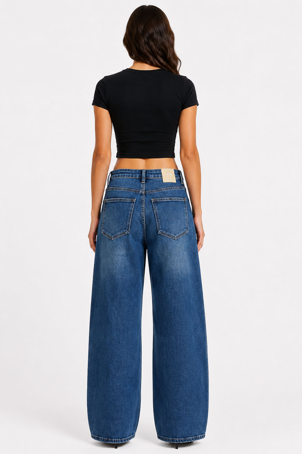 Dad fit jeans blauw