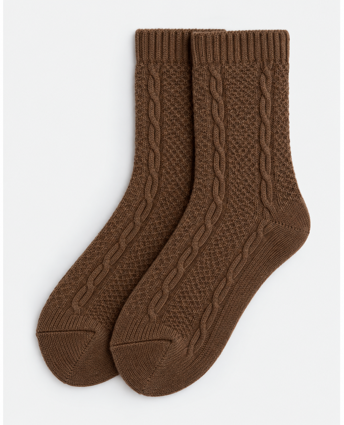 Gebreide kabelsokken (div. kleuren)