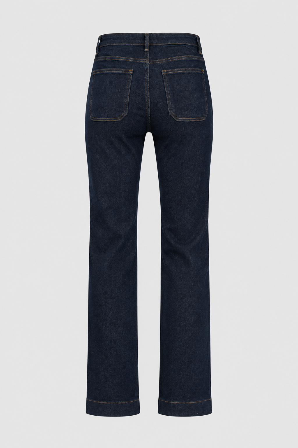 Rechte jeans donker blauw met kleine zakjes
