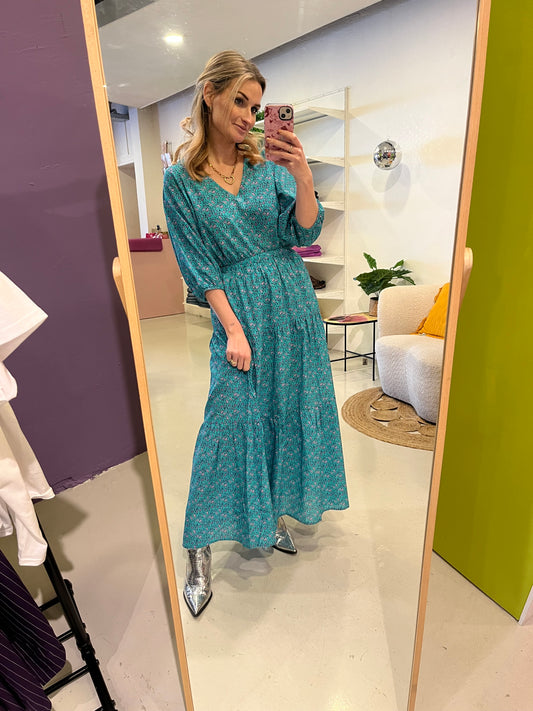 Freva top aqua/verbena