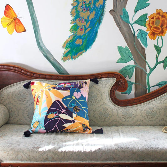 Luxe fluwelen kussen kever