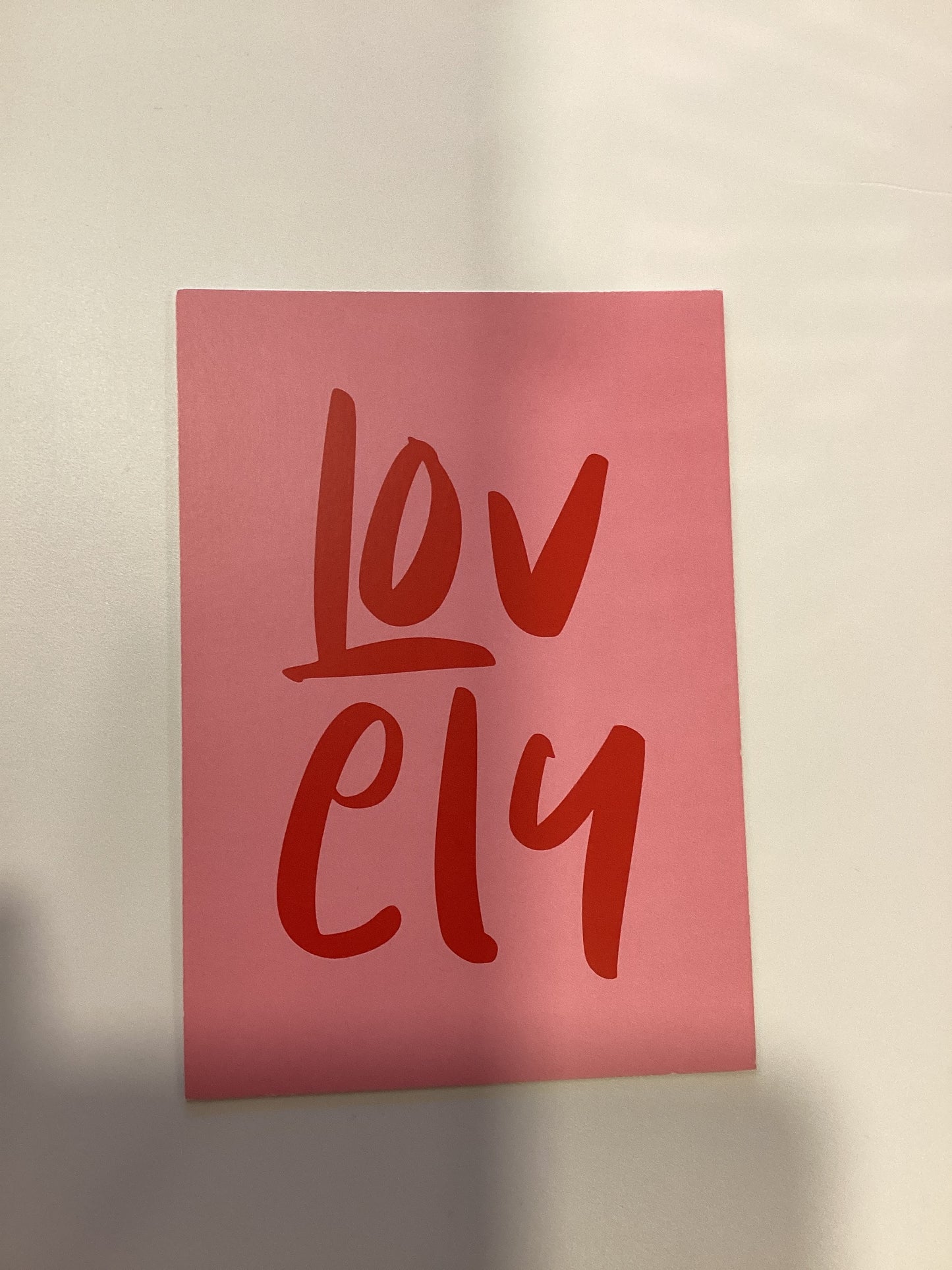 Kaart- Lovely