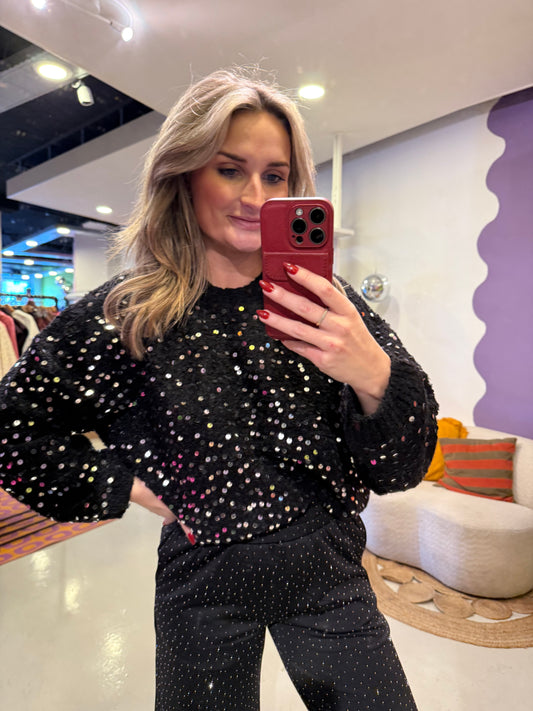 Nayra knit sweater black