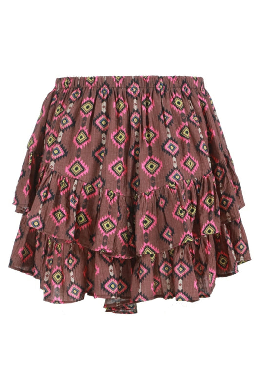 Rider skort mocha brown