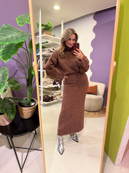 Knitted skirt Eveline Mocha