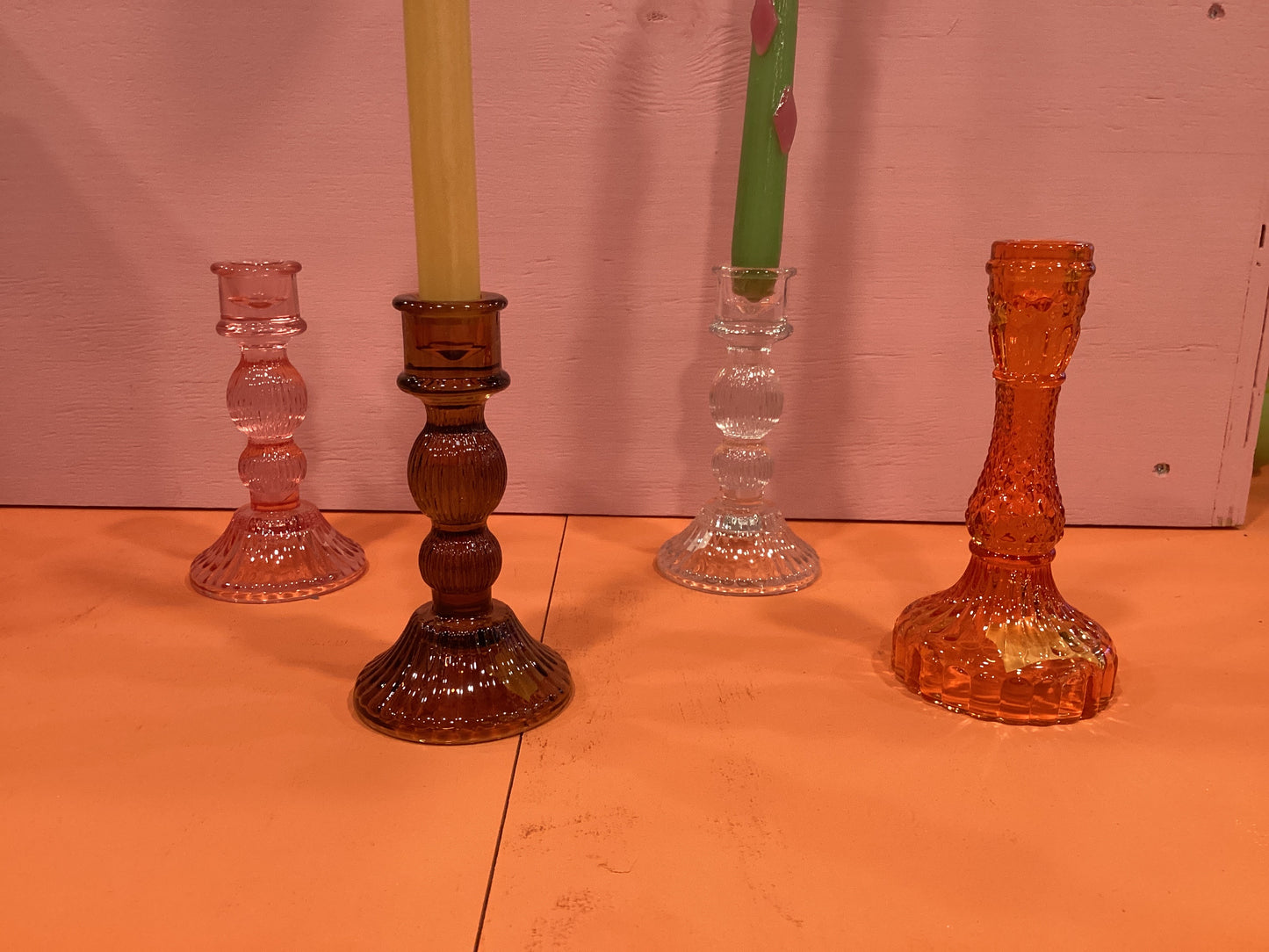 Kandelaar glas - groot