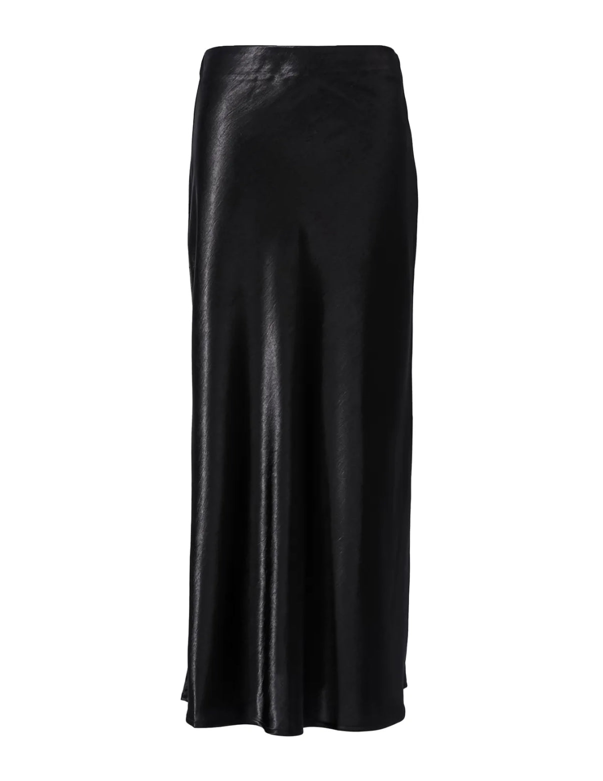 Silky midi rok zwart