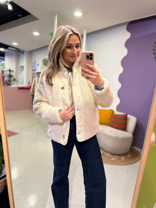 Teddy jacket gevoerd