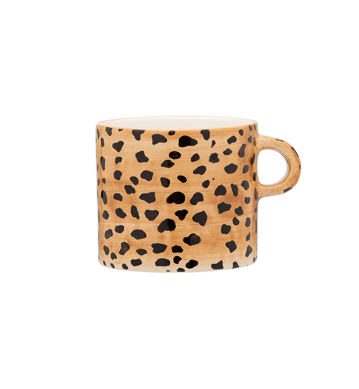 Leopard mug brown