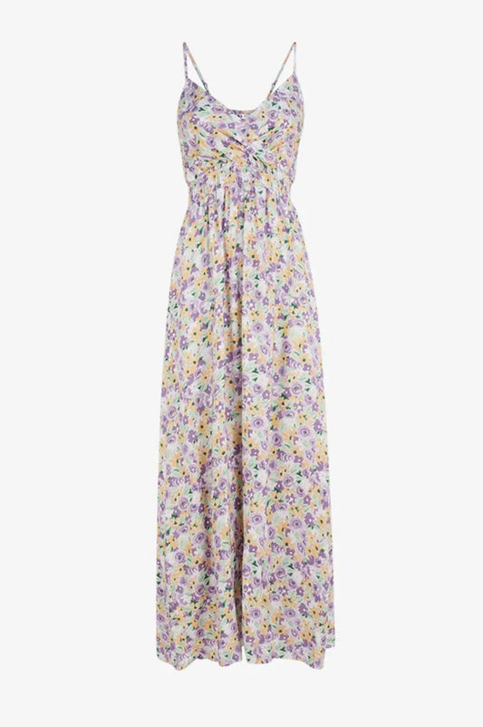 Maxi dress lila flower