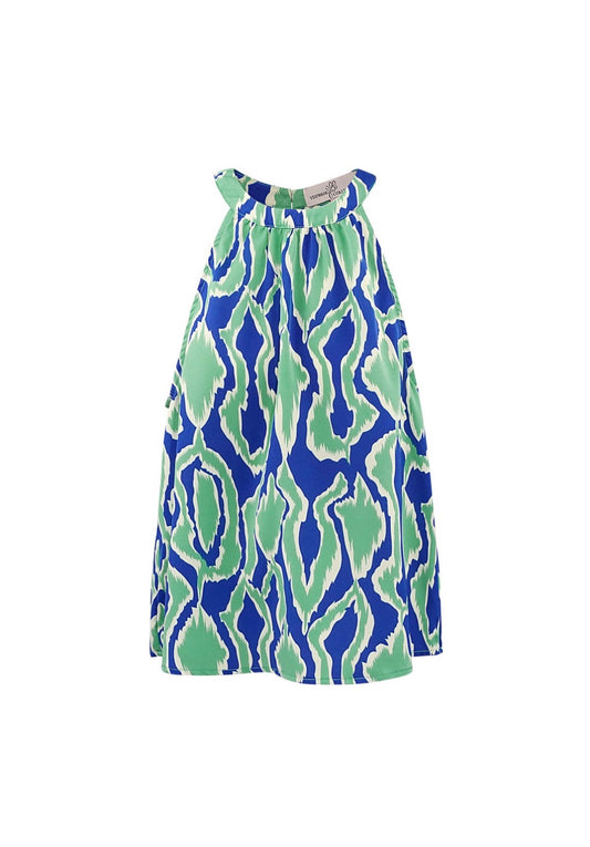 Halter top met print