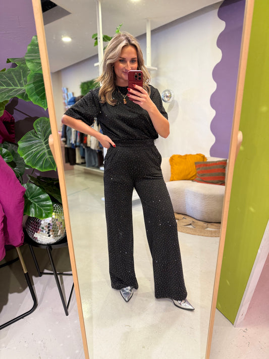 Bryen pants black glitter