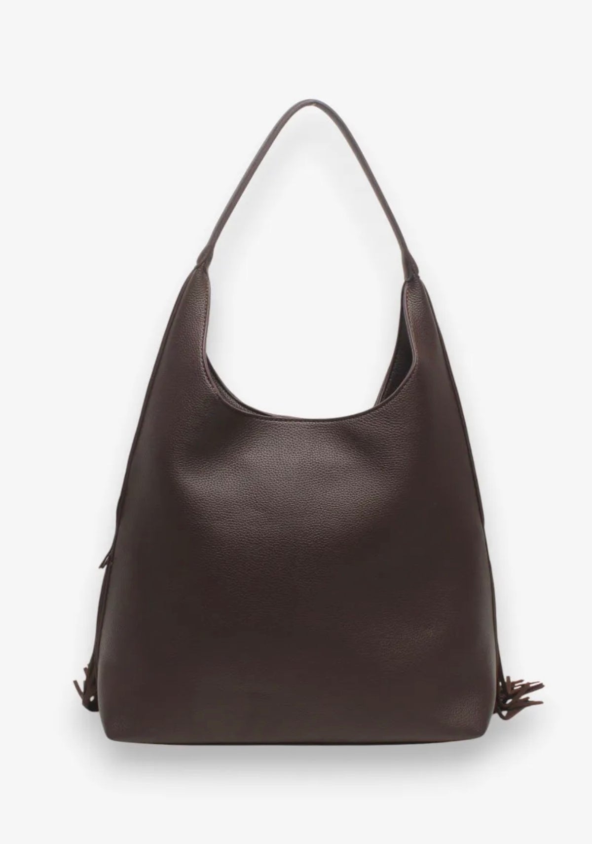 Fringe tas suede bruin