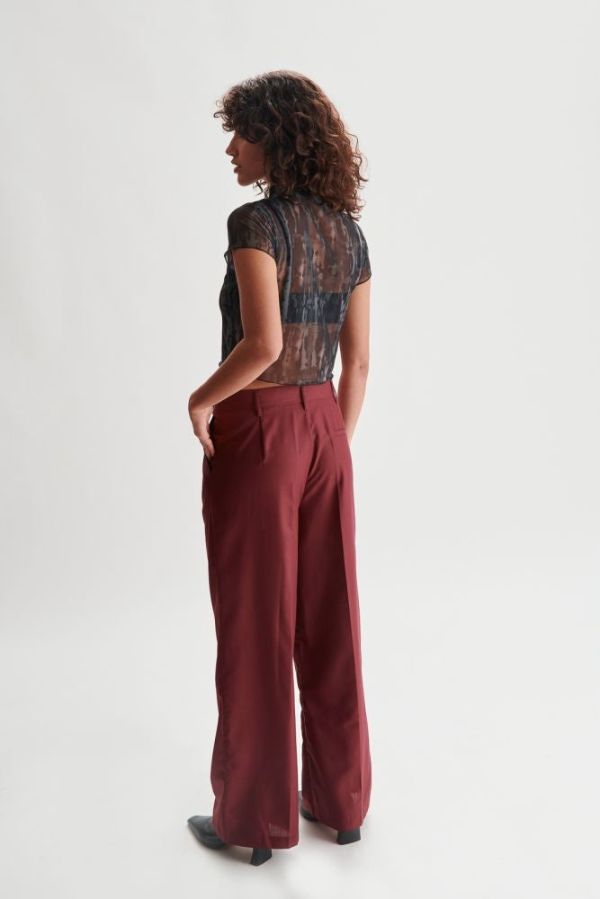 Pantalon bordeaux
