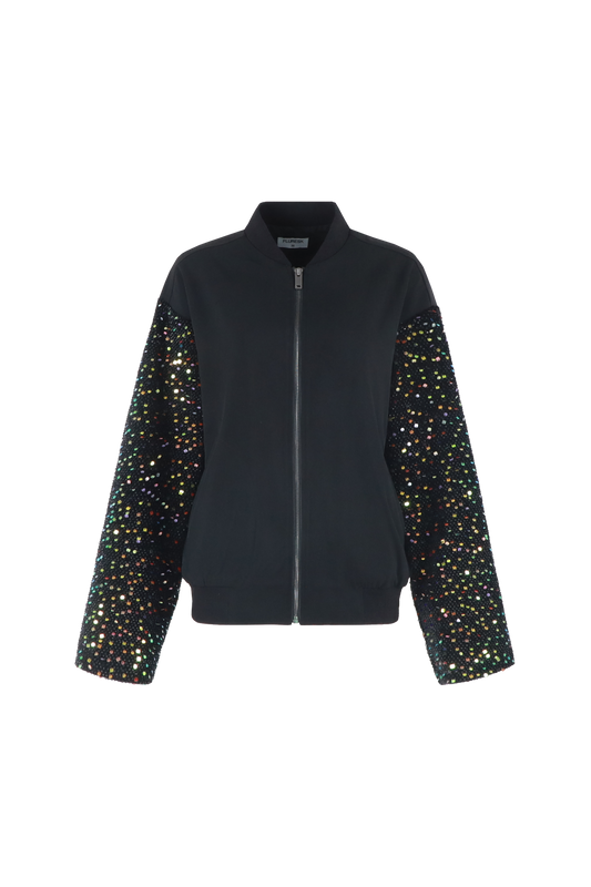 Solenne jacket glitter sleeve