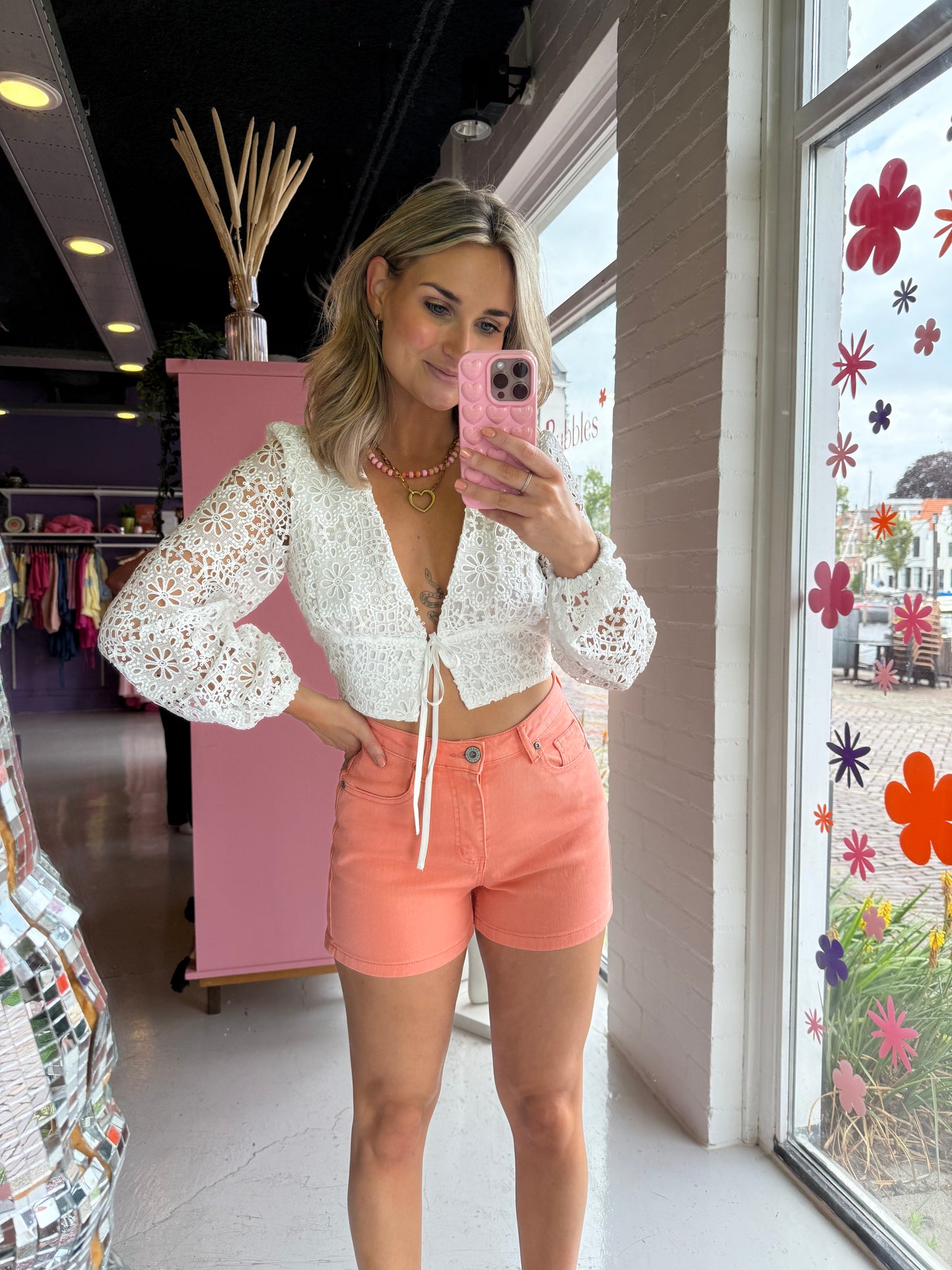 Kanten crop top / vest