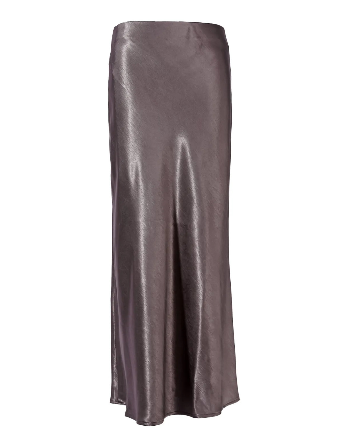 Silky midi rok grijs