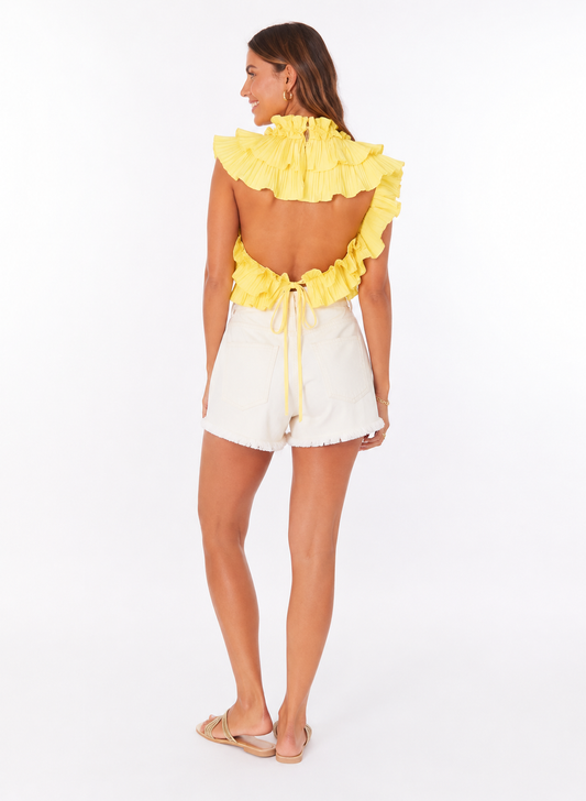 Yellow ruffle rop